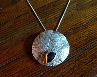 Iolite with sterling silver Necklace
