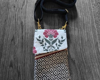 Wildflower Phone Pouch Crossbody | Small Everyday Phone Sling Bag