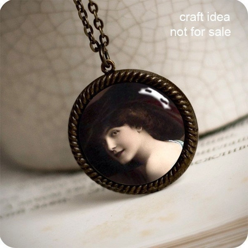 1 inch circle digital collage sheet bottle cap Victorian Edwardian vintage lady ephemera jewelry making paper supplies022 BUY 3 GET 1 FREE image 3