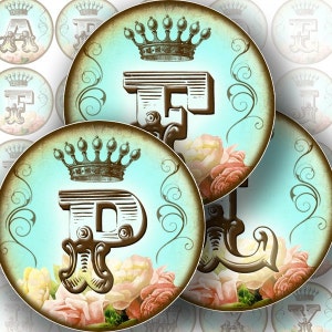 1,5 pulgadas círculo arte digital letras del alfabeto collage tapas de botellas joyería haciendo suministros de papel letras victorianas (144) COMPRAR 3 OBTENER 1 GRATIS