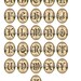 Victorian Alphabet Letters Printable Digital Collage Sheets Cameo Ovals ...