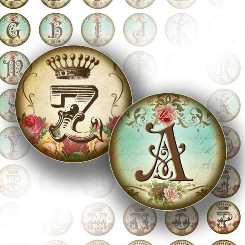 Arts and crafts 1 inch circles Digital Collage Sheet for Bottle Cap Art Images | Etsy