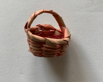 Miniature Doll House Basket