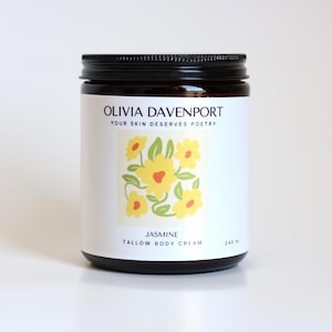 Jasmine Tallow Lotion | Soft Floral Body Cream doe Radiant Skin | Natural Moisturizer with Sweet, Sensual Scent for Daily Self-Care