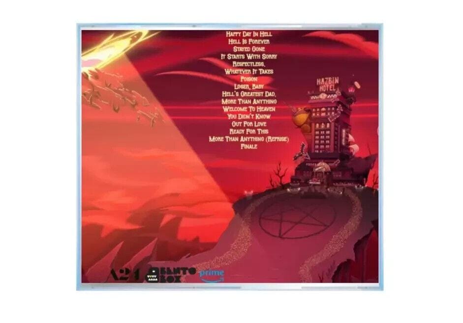 HazbinHotel シーズン1サウンドトラック　装飾額縁 HAZBIN HOTEL CAST X5 Signed Season 1 VINYL RECORD Authentic