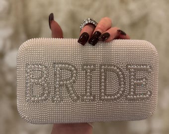 Bride Ring Clutch Bag | Rhinestone Bag | Wedding | Bride | Bridal Bag | Hen Do