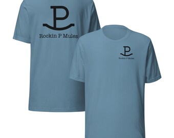 Rockin P Mules - Black Logo - Unisex tee