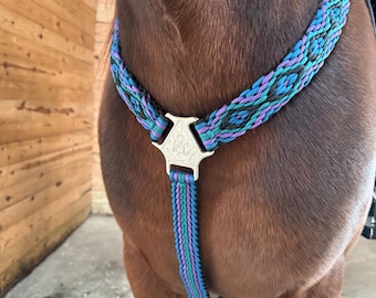 Handmade Paracord Breast Collar with Matching Reins