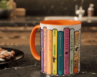 Taza con lomo de libro personalizado, regalo personalizado para lectores