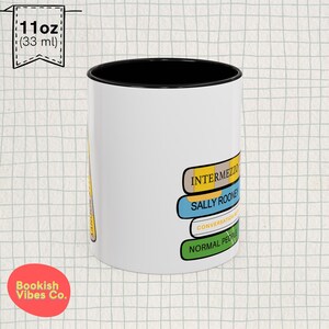 Taza con lomos de libro de Sally Rooney: un regalo para los amantes de los libros imagen 3