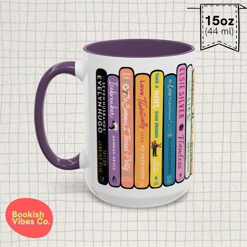 Custom Book Spine Book Stack Mug, Personalized Gift for Readers image 7