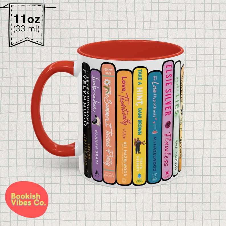 Custom Book Spine Book Stack Mug, Personalized Gift for Readers image 2