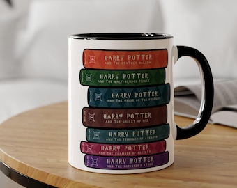 Wizard School Book Spines Mug - Gift for Potter Fans