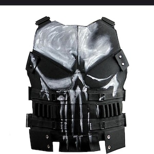 Punisher Vest: Frank Castle Cosplay, Real Leather Tactical Outfit