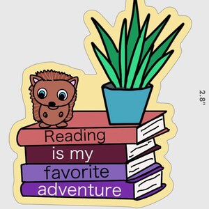 Reading is My Favorite Adventure Sticker by Manda