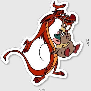 Autocollant Besties Dragon et Souris par Manda