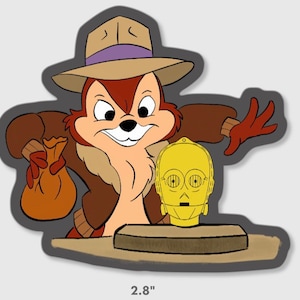 Adventure Chipmunk Sticker by Mikey