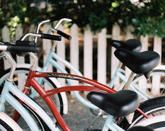 8x10" Signed Matboard Signature Print - 35mm Photography - Beach Cruiser Bicycles FREE SHIPPING