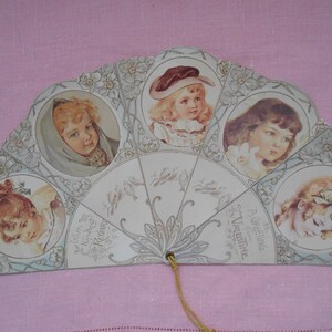 Gallery Graphics Maud Humphrey Die Cut Paper Valentine Fan, Maud Humphrey Fan, Maud Humphrey Valentine