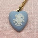 REDUCED - Wedgewood Jasperware Heart Shape Cupid Cameo Necklace