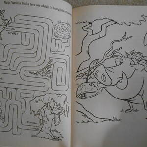 Golden Coloring Books Disney's the Lion King Big | Etsy