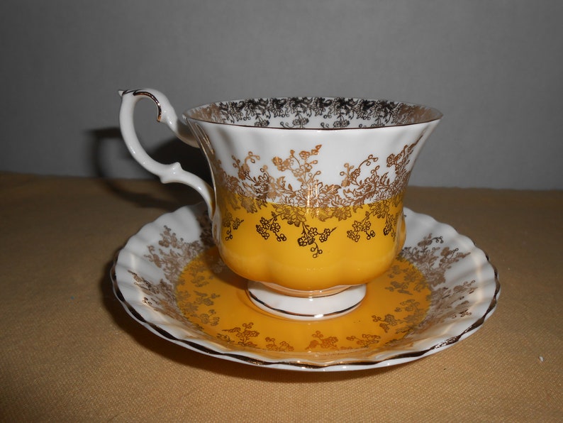 Royal Albert Regal Series Teacup And Saucer Royal Albert Etsy