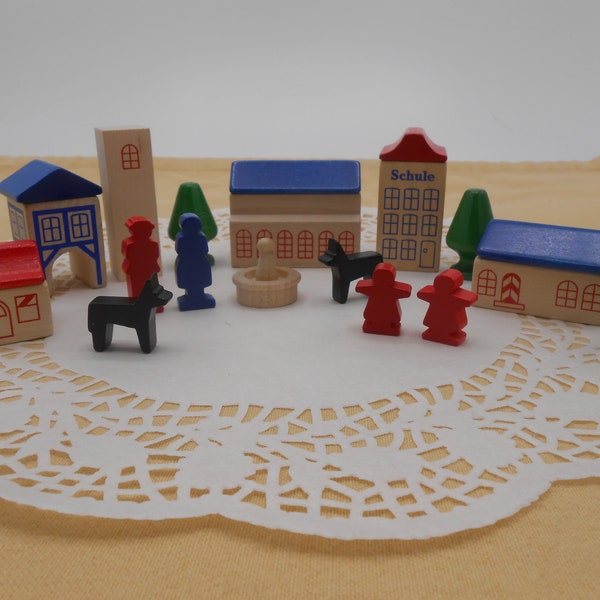 Wooden Village Etsy