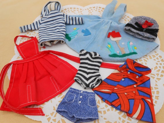 Lot Vintage Barbie Clothes Friday Night Date Jumper Career Girl Hat All American Girl Skirt Winter Holiday Top Striped Bathing Suit Etsy Canada