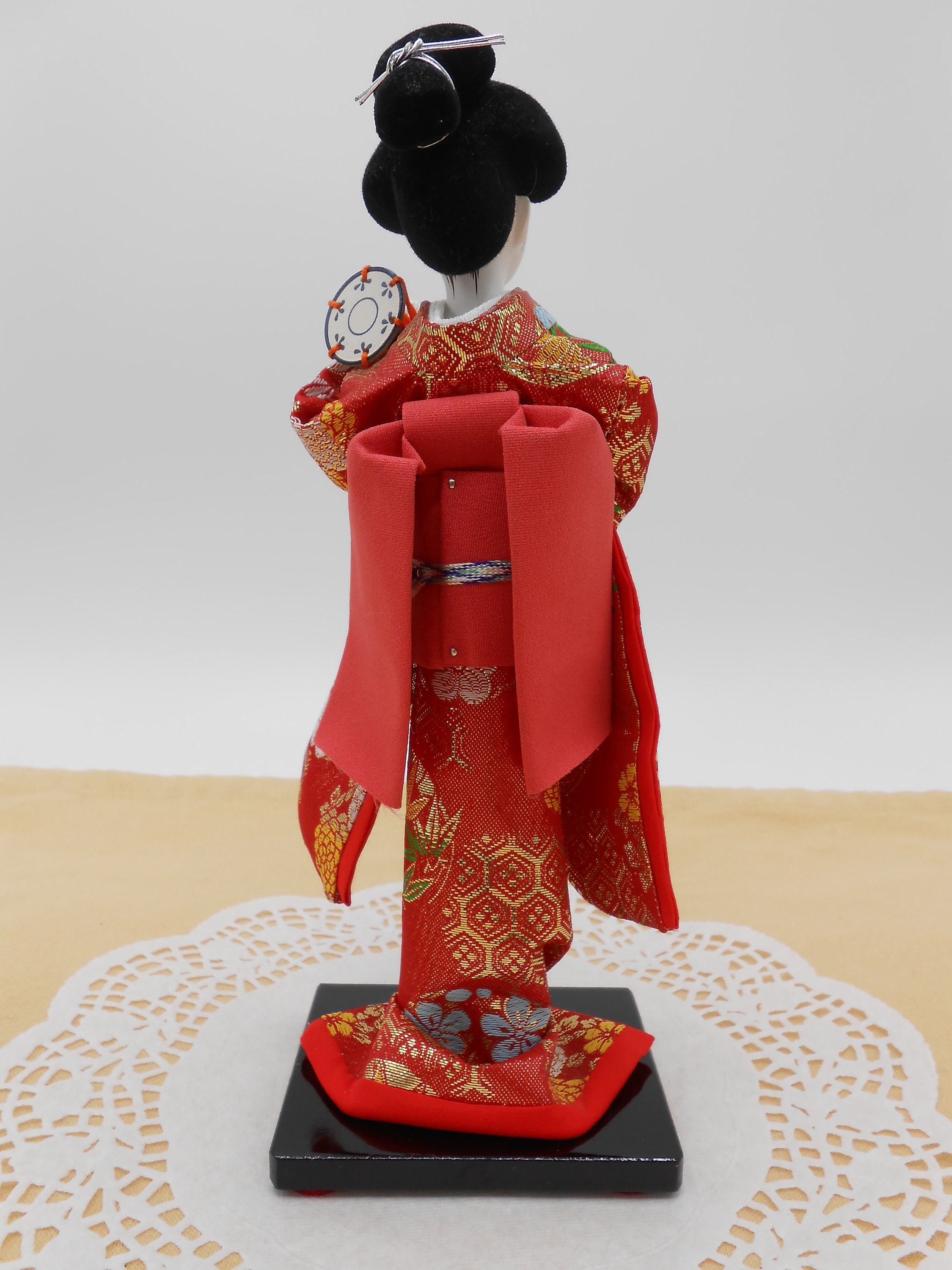 Japonais Geisha Kimono Poupée Asiatique Geisha Poupée Artisanat Oriental  Poupée Folk Kimono Poupée pour Plateau de Table Ornement Décoration Cadeau