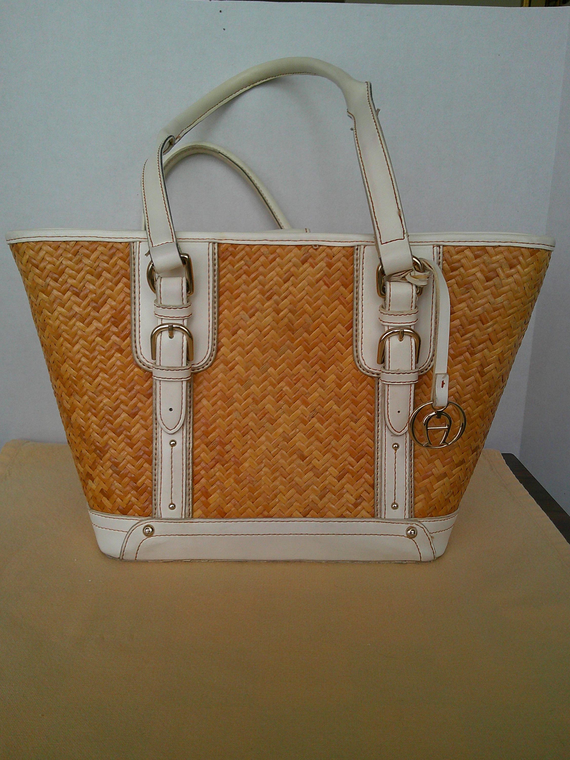 Aigner Wicker Purse - Etsy