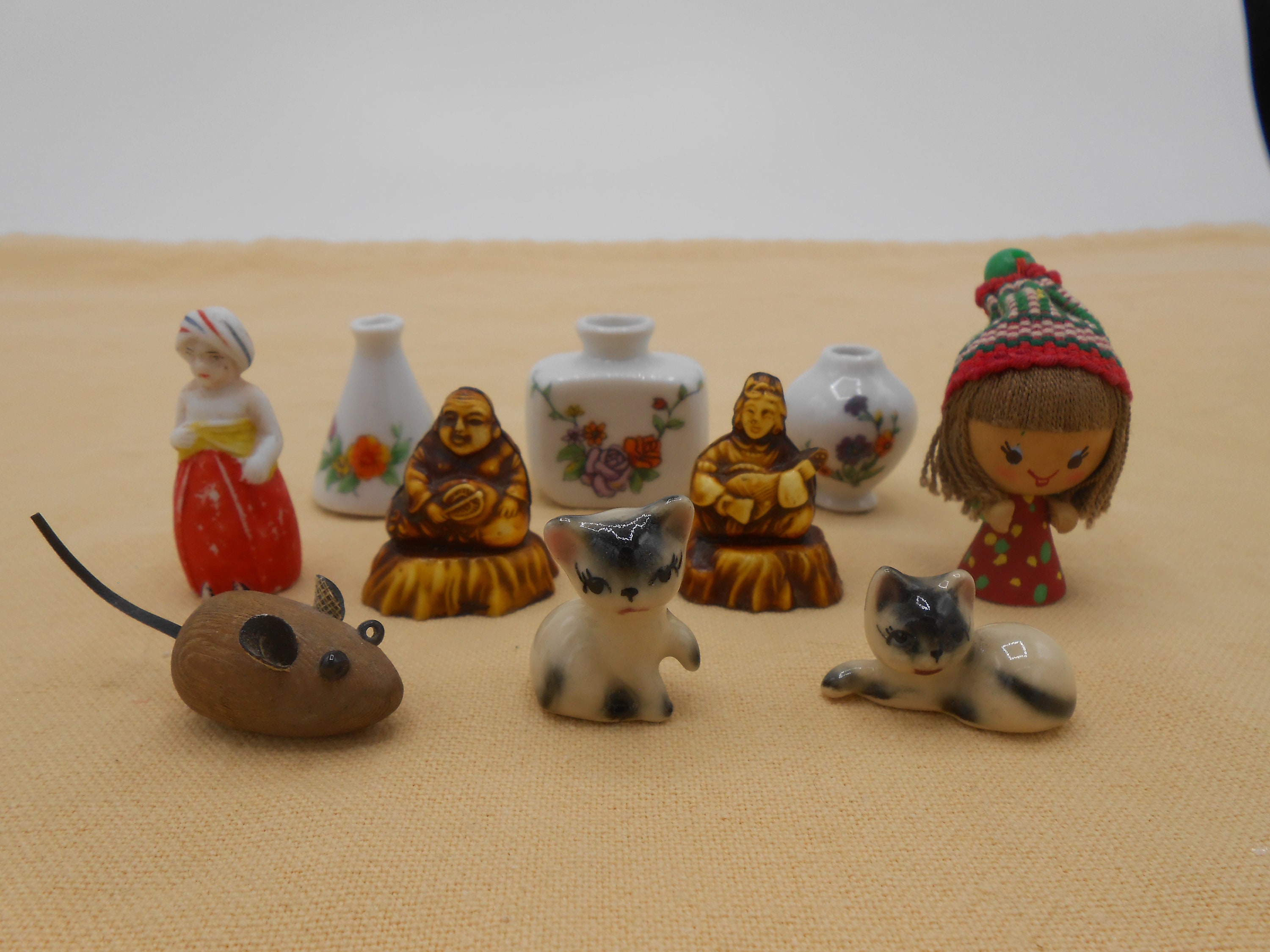 Netsuke Cat - Etsy