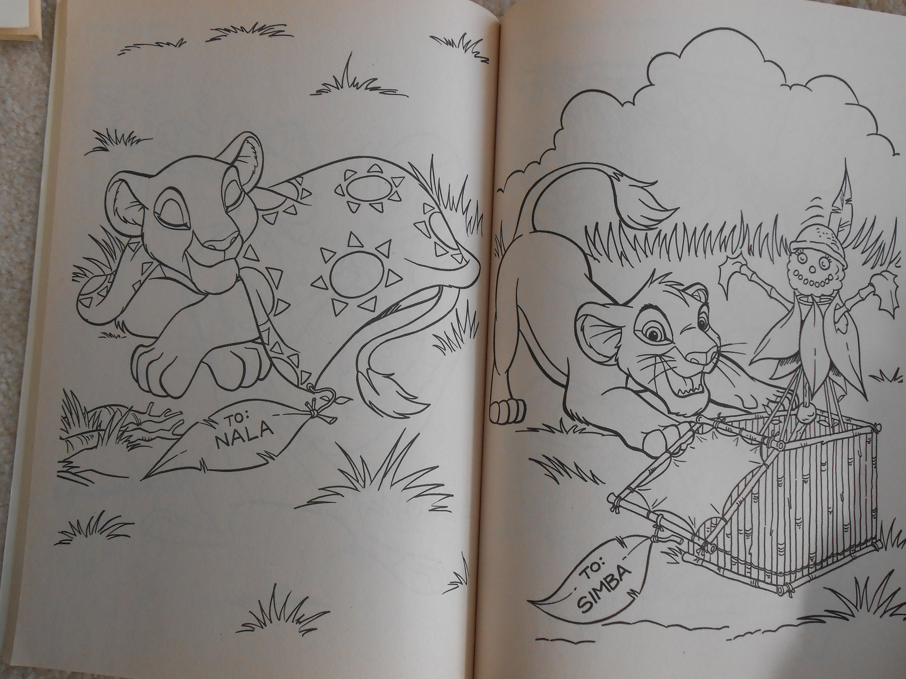 Golden Coloring Books Disney's The Lion King Big | Etsy
