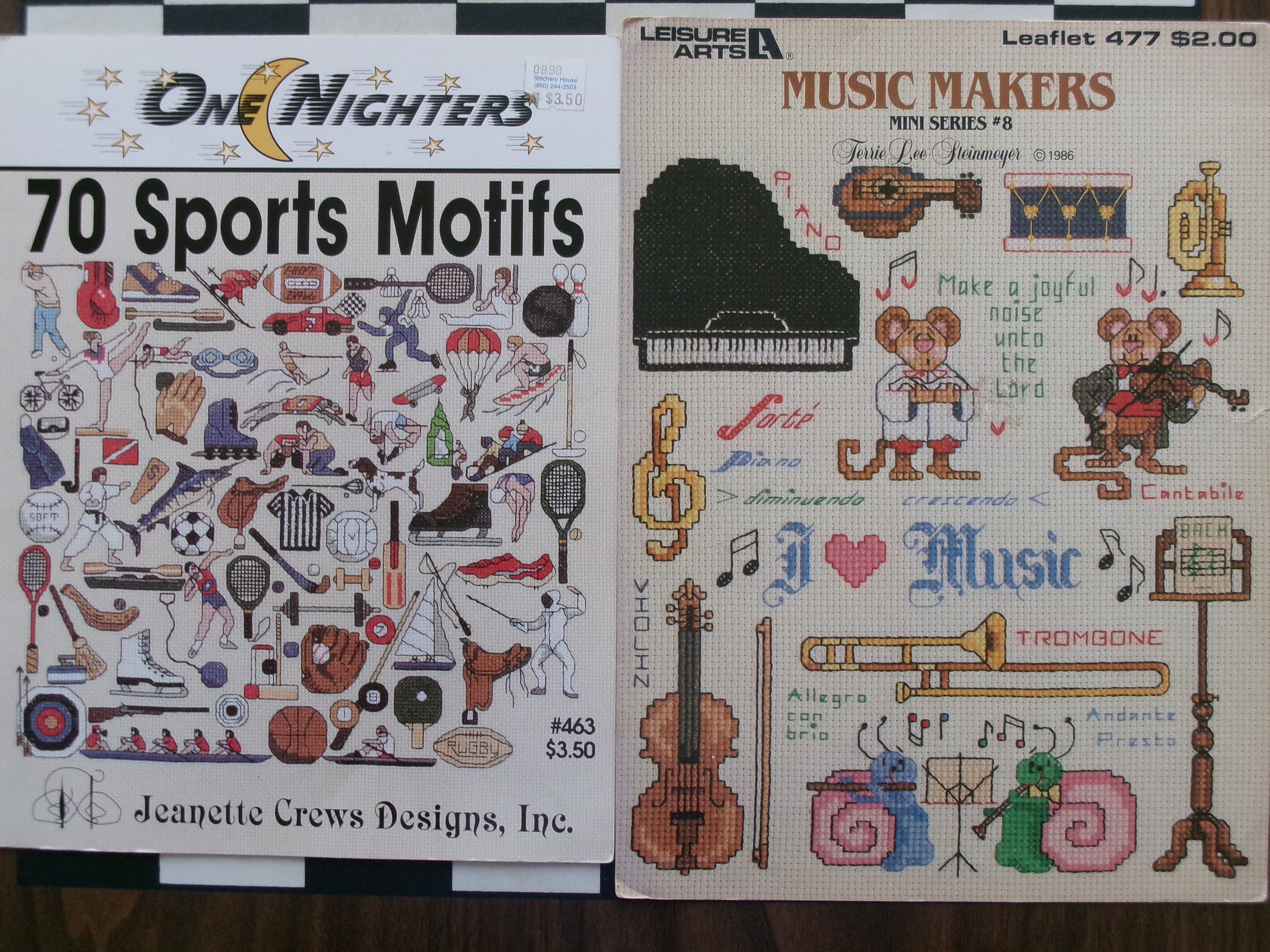 70 Sports Motifs to Cross Stitch AND Leisure Arts #477 
