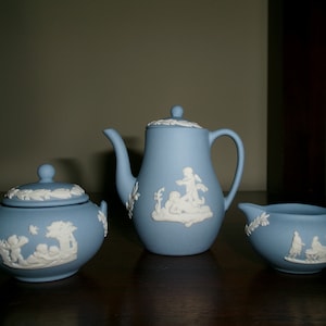 Wedgwood Jasperware Tea Set - Etsy