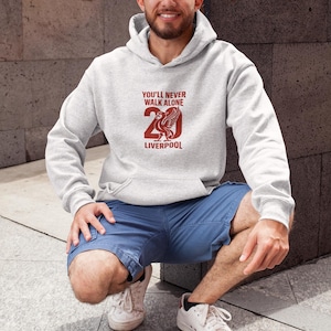 Kings Cross Unisex Kapuzenpullover, You&#39;ll Never Walk Alone, Fußball Fan Geschenk, Team Bekleidung