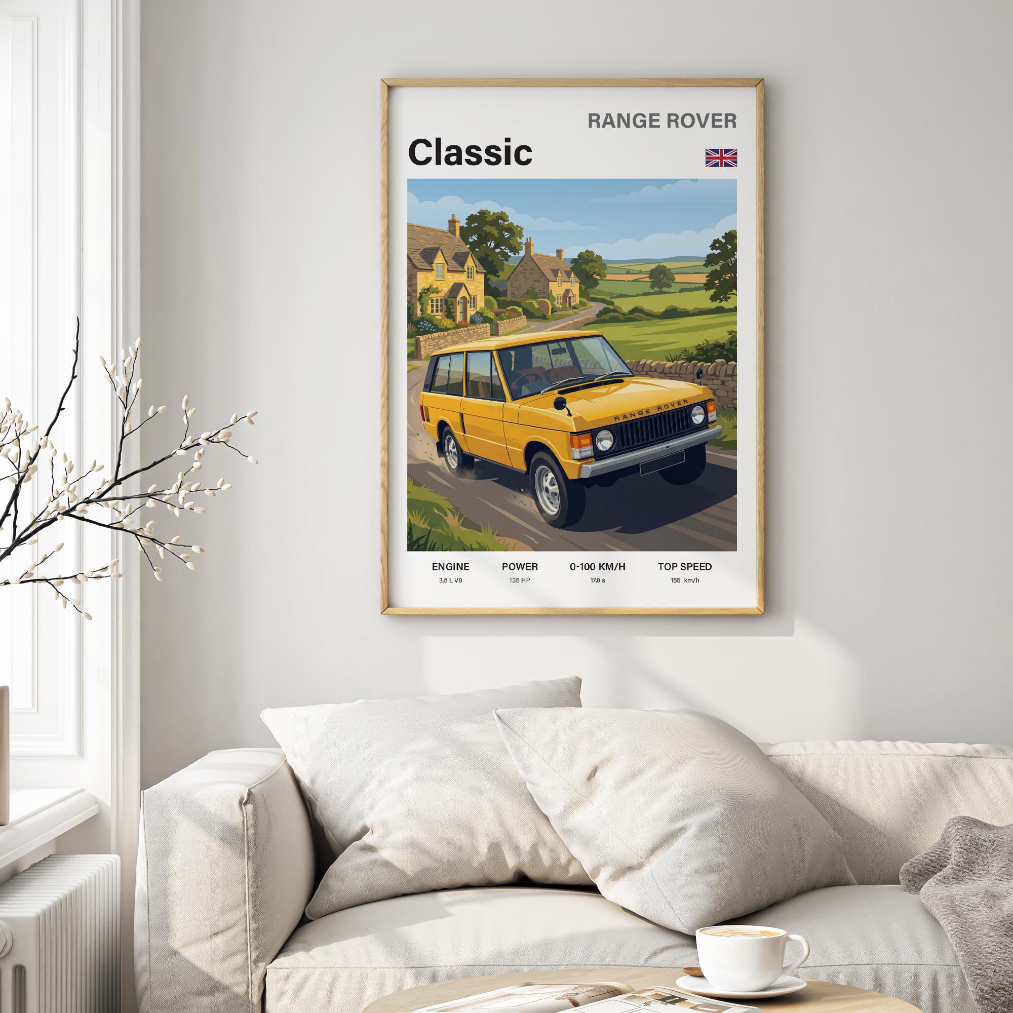 Range Rover Classic Poster Wall Art | British Legend Decor | Gift for ...