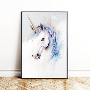 Unicorn poster for kids | Wall decor | children&#39;s room nursery | Picture Decoration