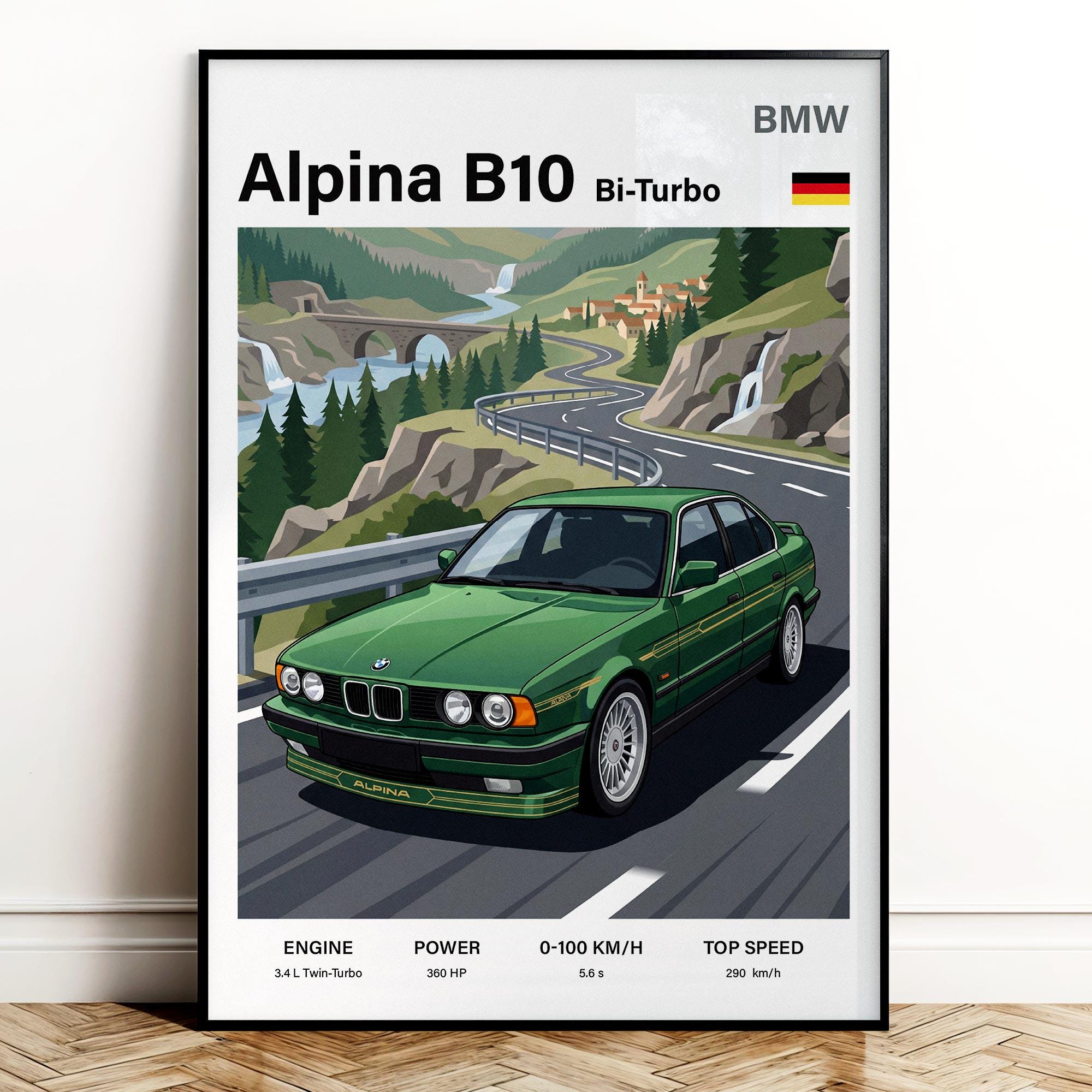 KOVOVÉ a RESIN MODELY | BMW Alpina B10 (E34) 1994 - Brilliant Red
