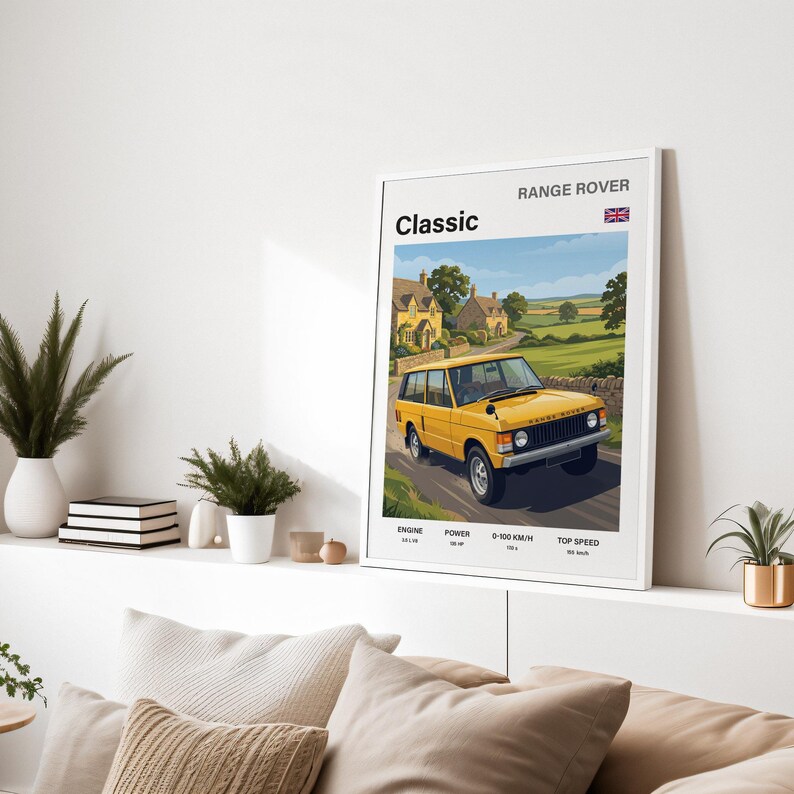Range Rover Classic Poster Wall Art | British Legend Decor | Gift for ...