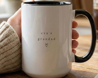 Grandad Mug Personalised, Custom Grandad Coffee Mug, Gift From Grandchild, Fathers Day Gifts, New Grandad Mugs, First Time Grandad Cup