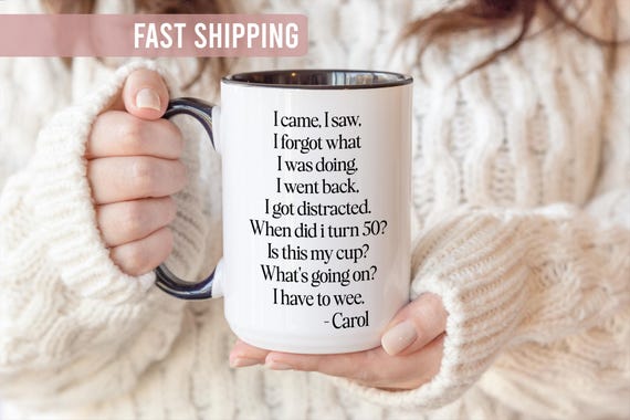 50th Birthday Gift For Women - Personalised 50th Birthday Mug - Custom 50 Year Old Birthday Gifts - Funny 50th Birthday Mug With Name