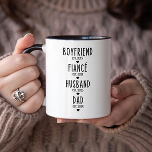 First Time Dad Gift From Wife - Gifts For New Dad - Boyfriend Fiance Husband Dad Mug Personalised - Pregnancy Announcement New Dad Gift bild 5