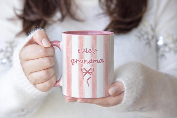 First Time Grandma Mug, Personalised New Grandma Gift, Nana Coffee Cup