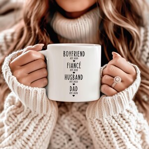 First Time Dad Gift From Wife - Gifts For New Dad - Boyfriend Fiance Husband Dad Mug Personalised - Pregnancy Announcement New Dad Gift bild 6