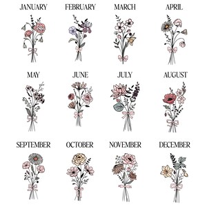 Birth Flower Mug - Custom Name Mug Cup - Personalised Gifts For Women & Girls - Birthday Gift For Her - Gift For Mum - Gift For Daughter bild 3