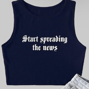 New York Yankees Shirt, Woman’s New York Yankees Shirt, NY Yankees Crop top, Start Spreading the news,Aaron Judge Shirt, Baseball Shirt