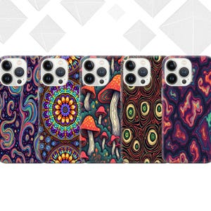 Psychedelic case Phone Case Trippy phone case Cover for iPhone 17 Pro Max, 16e, 15, 14, 12, Samsung S25 Ultra, S24 FE,A56, Pixel 10 XL,9a, 8
