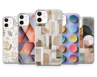 Modern Minimalist Geometric TPU Phone Case for Iphone, Samsung, Pixel