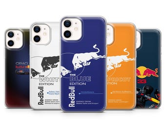 Funda para teléfono con diseño de bebida energética, estilo deportivo de carreras para iPhone y Samsung, protección ligera, funda moderna para teléfono.