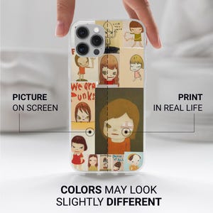 Yoshitomo Nara Inspired Phone Case - Japanese Art Phone Accessories for iPhone 16e, 15, 14,   Google Pixel 9 Pro, 8, 7A,Samsung S25 edge,S24
